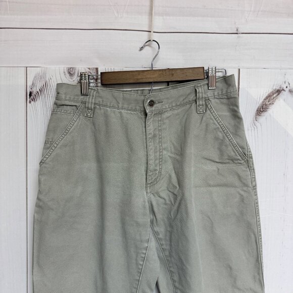 The North Face Women’s Canvas Utility Pants Size 10 Khaki GUC - Picture 2 of 14